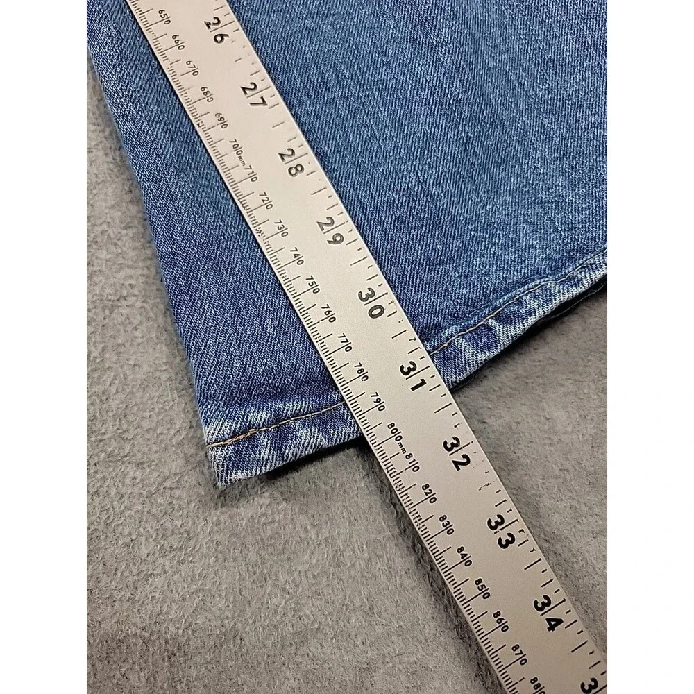 Old Navy Flare Jeans Womens‎ 12 33x31.5  Medium Blue Stretch High Rise Boho - Picture 3 of 13
